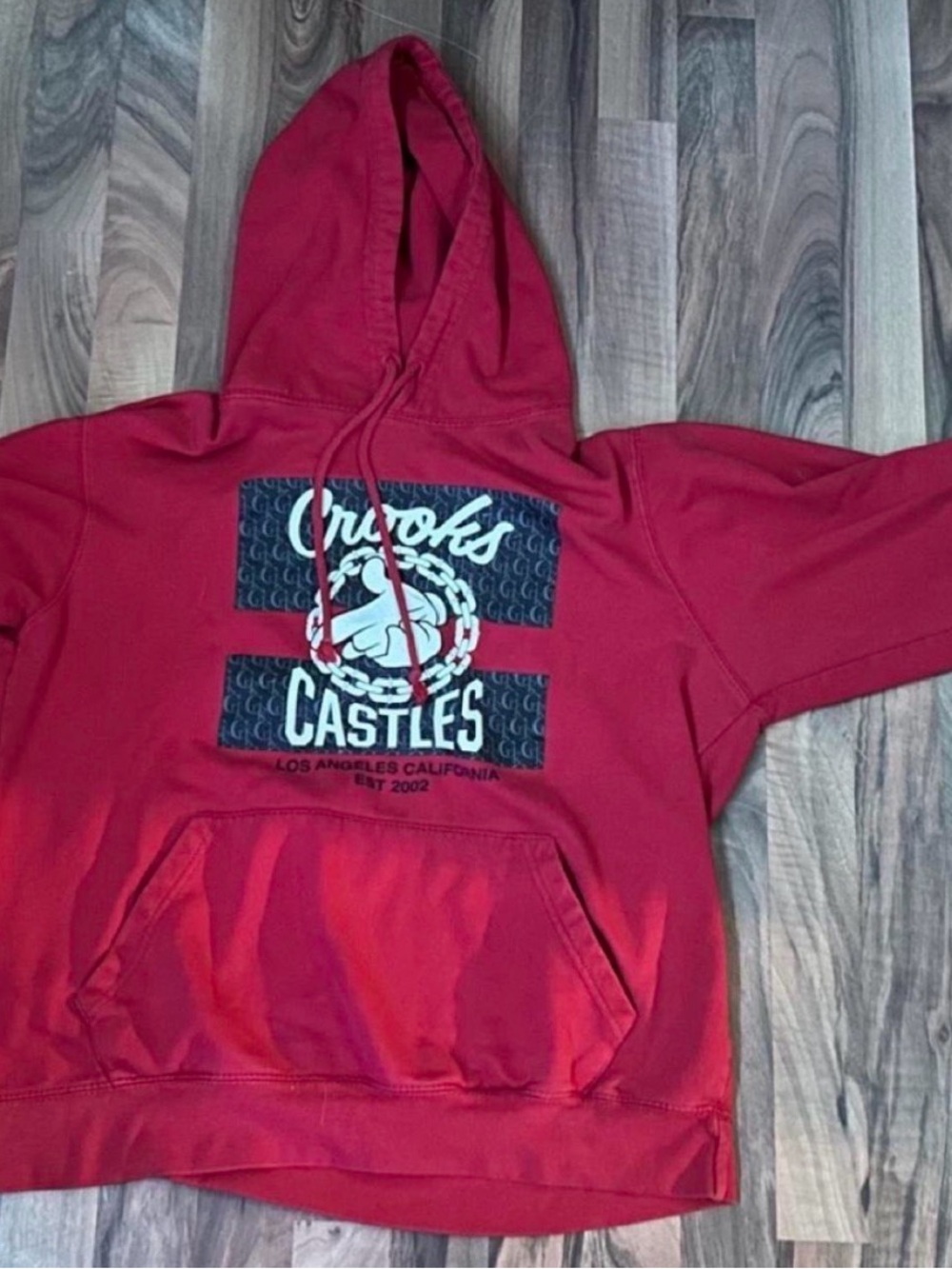 Crooks & Castles Red Logo Hoodie - Men's Pullover hoodie